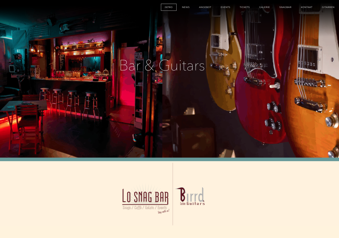 Bar & Guitars neue Webseite