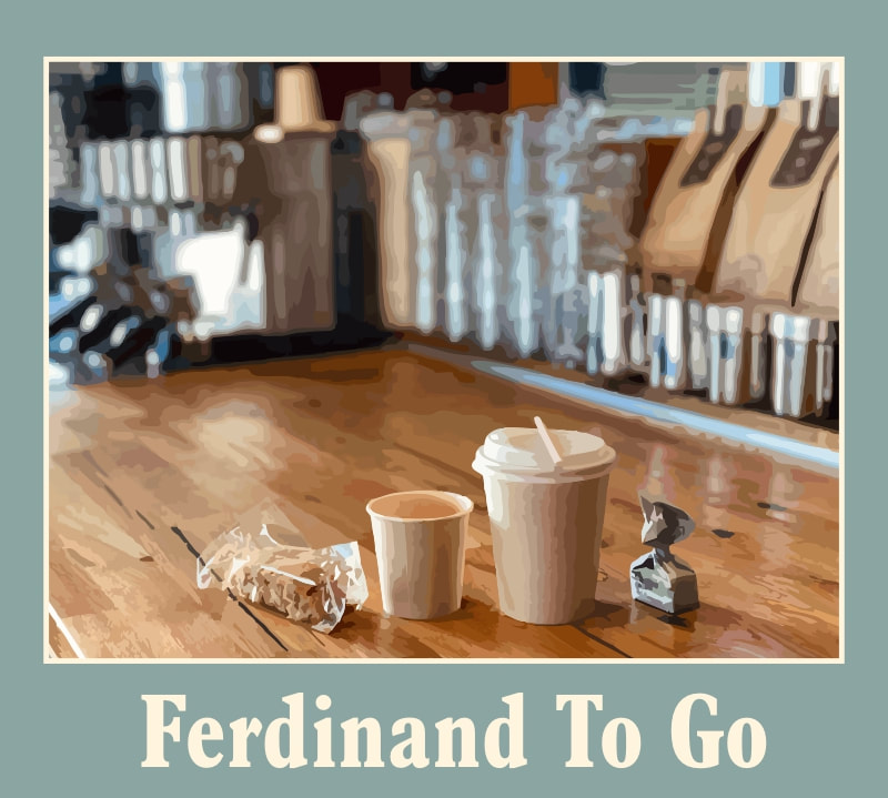 Coffee To Go mit Cantucci und Tartufo Biancho