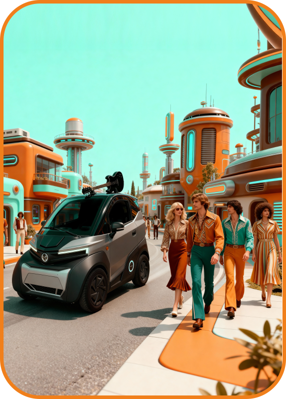 GuitarDoc Mobil Auto mit Gitarre auf dem Dach