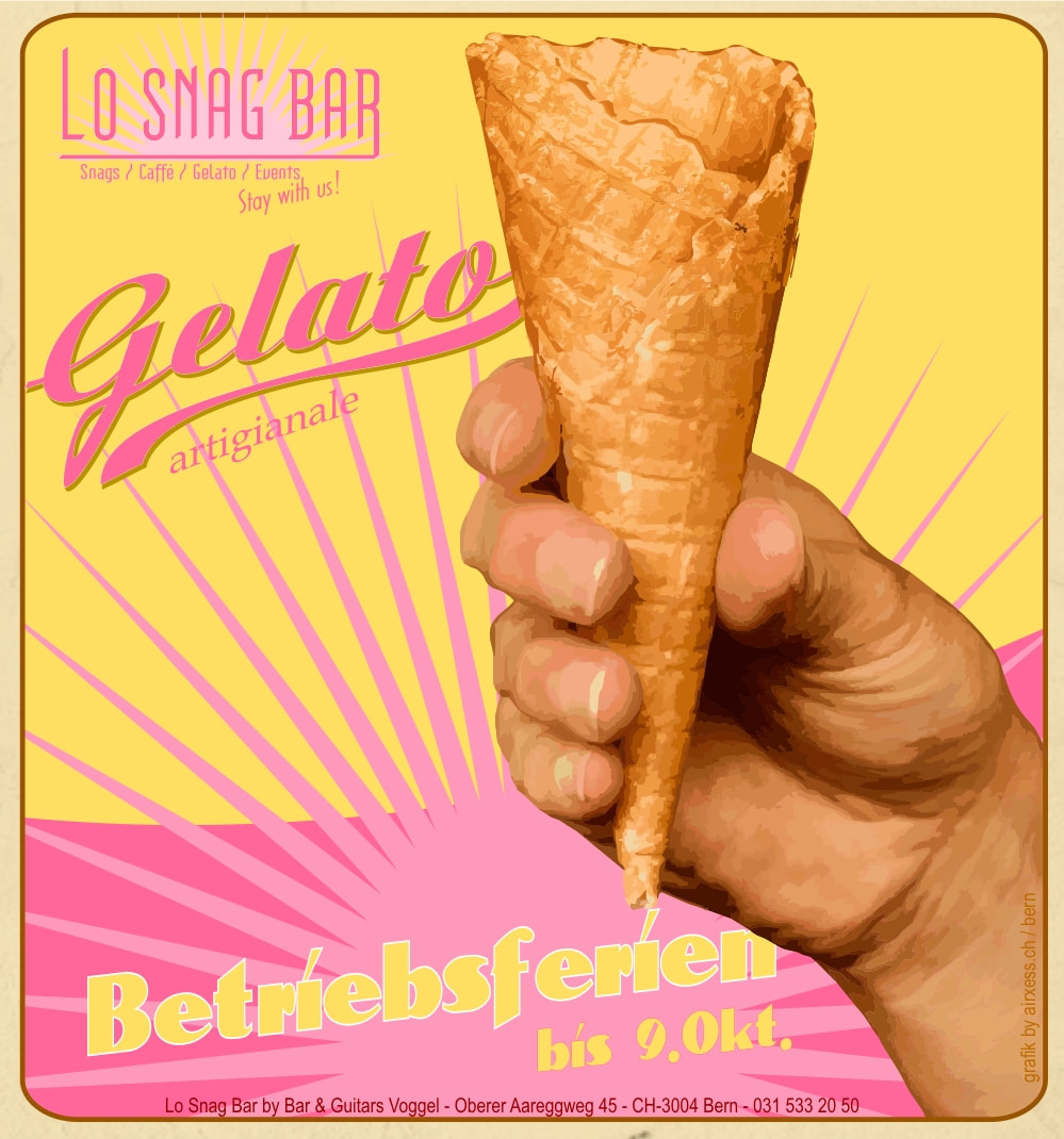 Betriebsferien, Gelato, Konzert Bern