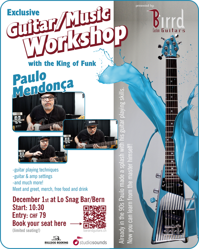 Paulo Mendonça Guitar Workshop Plakat