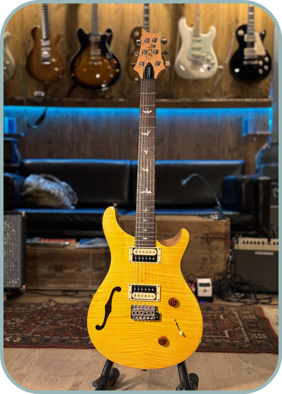 PRS SE Hollow Body Santana Yellow