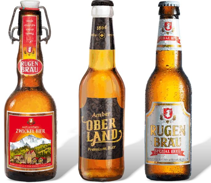 Rugenbräu Bier Zwickel, Oberland Amber, Crikey